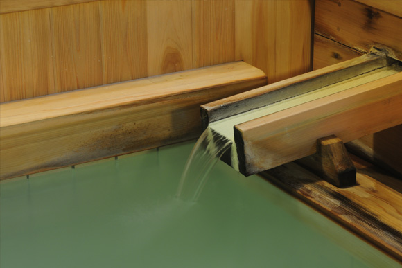 大浴場「弁天の湯」の湯口