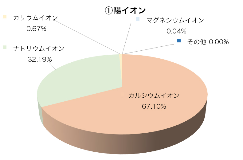 陽イオン構成円グラフ