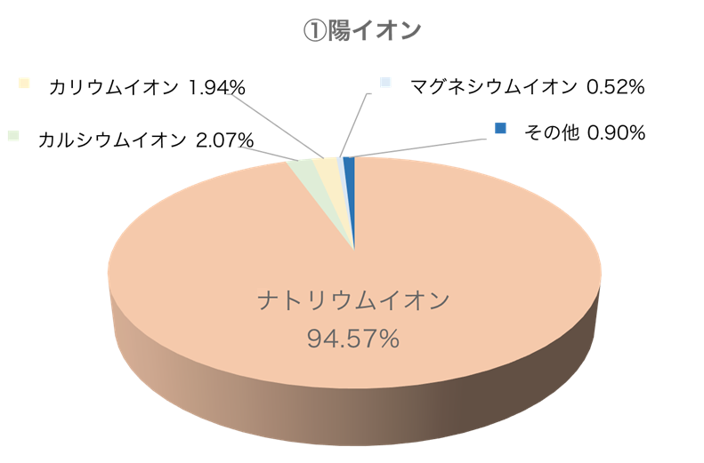 陽イオン構成円グラフ