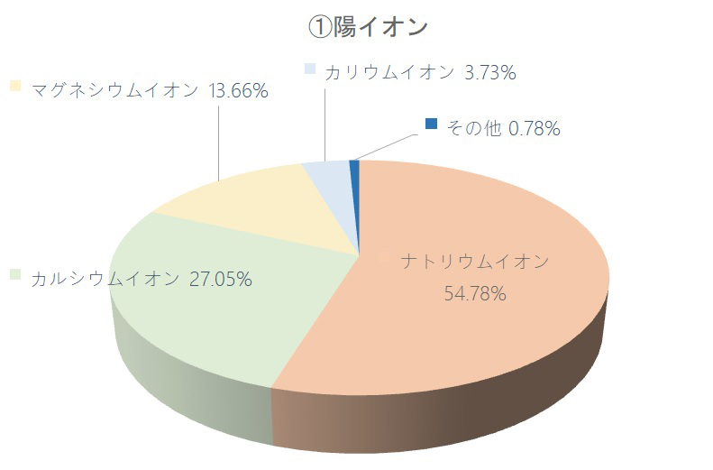 陽イオン構成円グラフ