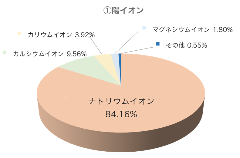 陽イオン構成円グラフ