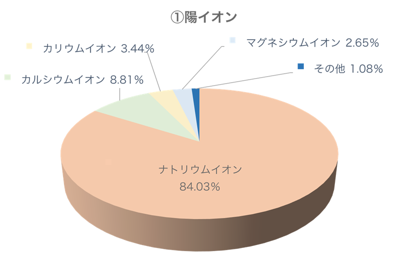 陽イオン構成円グラフ