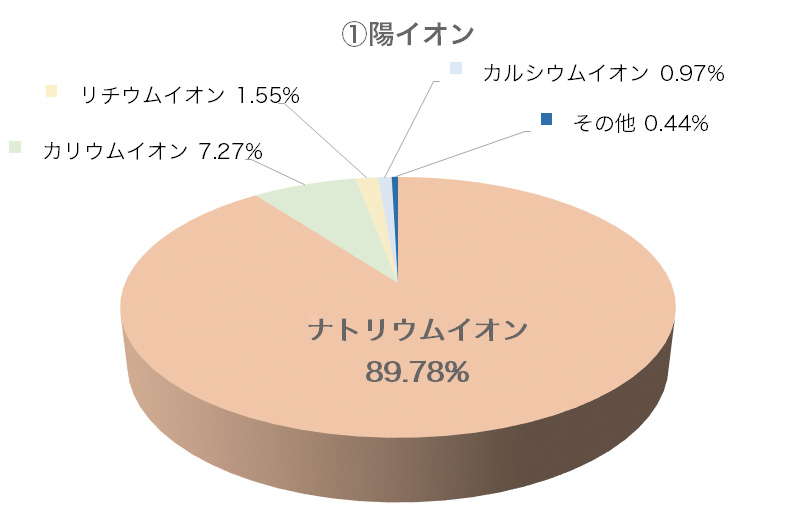 陽イオン構成円グラフ