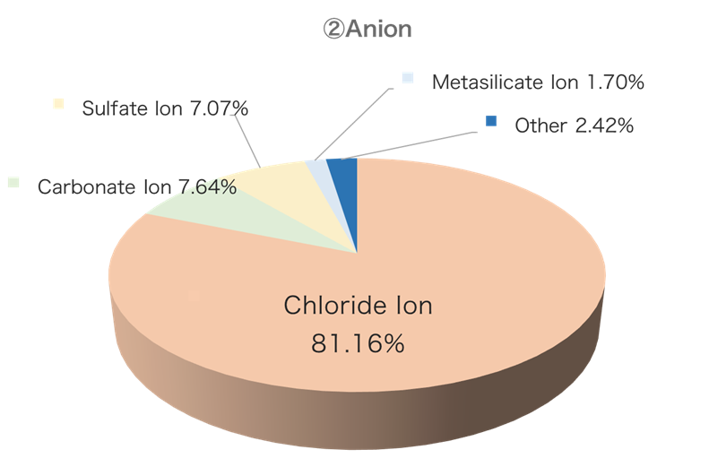 Pie chart：Anion
