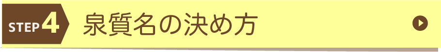 泉質名の決め方