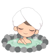 Feel of the hot spring