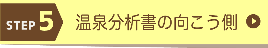 温泉分析書の向こう側