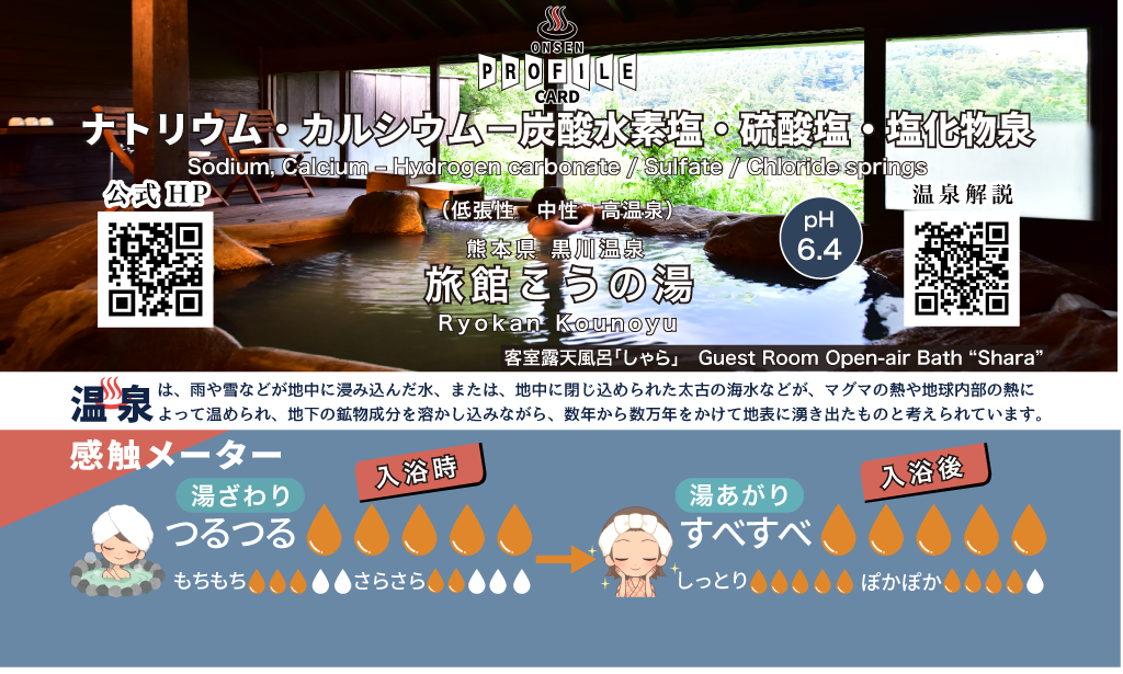 温泉プロファイルカード