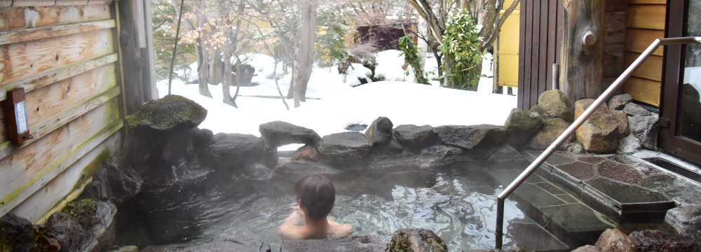 おたる宏楽園 -雪見の客室露天風呂（1Ｆ）